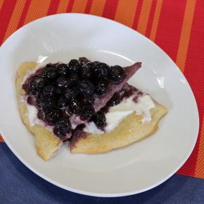 Pizza de Blackberry y Ricotta